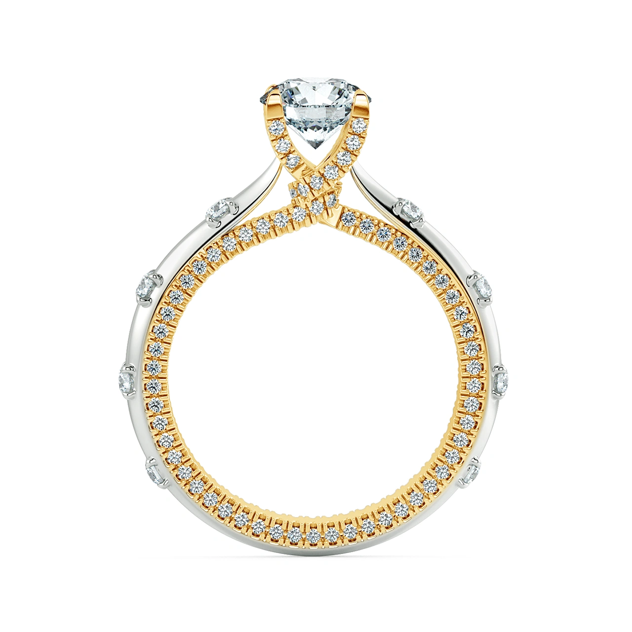 Nhẫn đính hôn Kim cương Solitaire Tie The Knot NCH1812 5